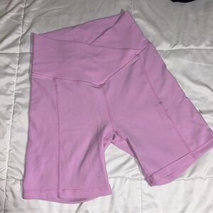 crossover pink workout shorts